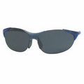 Keystone Safety Glasses w/ Blue Frame & Smoke Lens